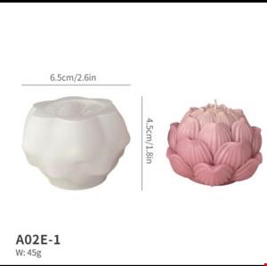 قالب سیلیکونی شمع گل لوتوس کد s24