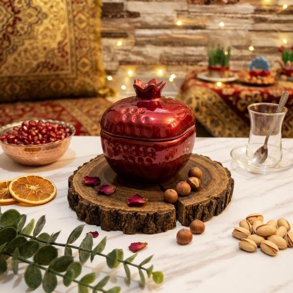 قالب سیلیکونی بانکه درب دار انار