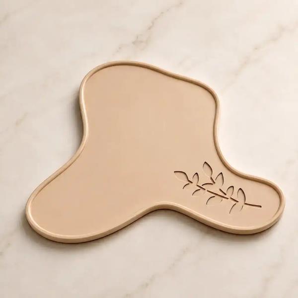 قالب سیلیکونی سینی دفرمه نظم دهنده طرح برگ